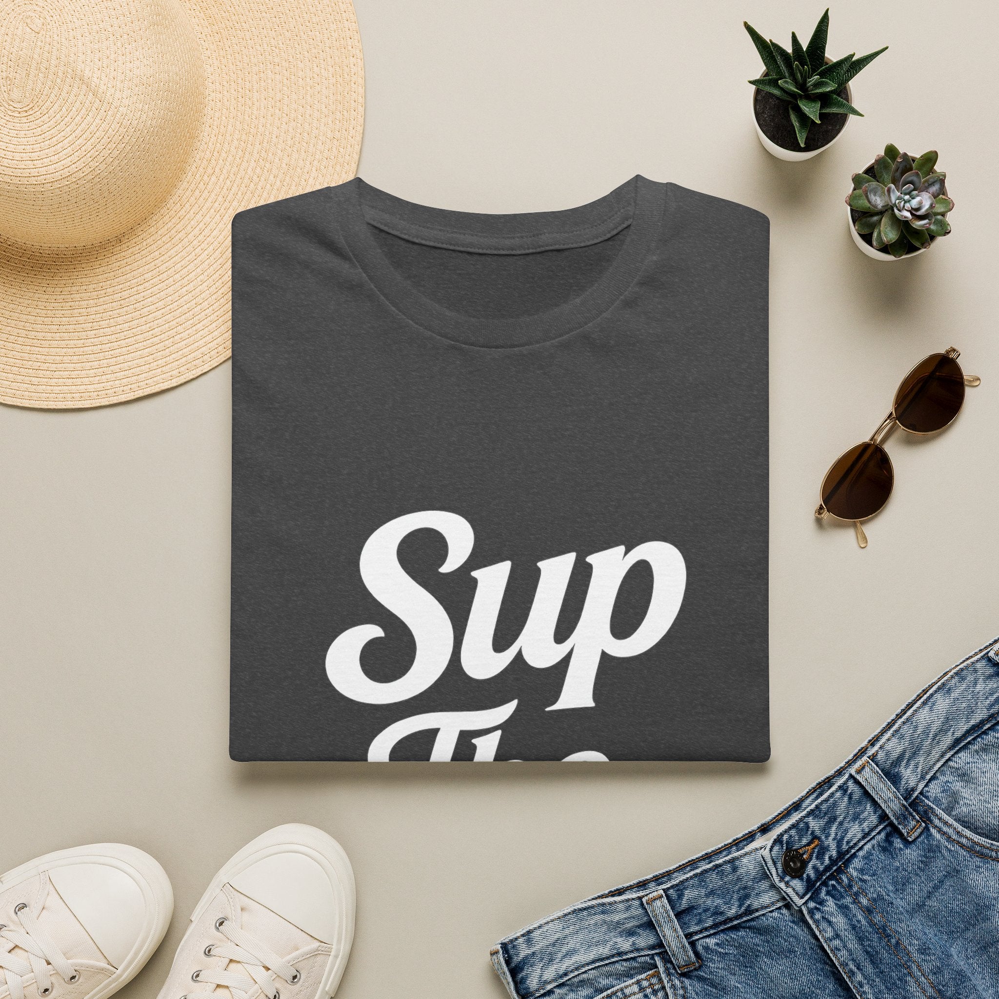 A question? Statement? Subtle nod? The Sup Tho T-Shirt
